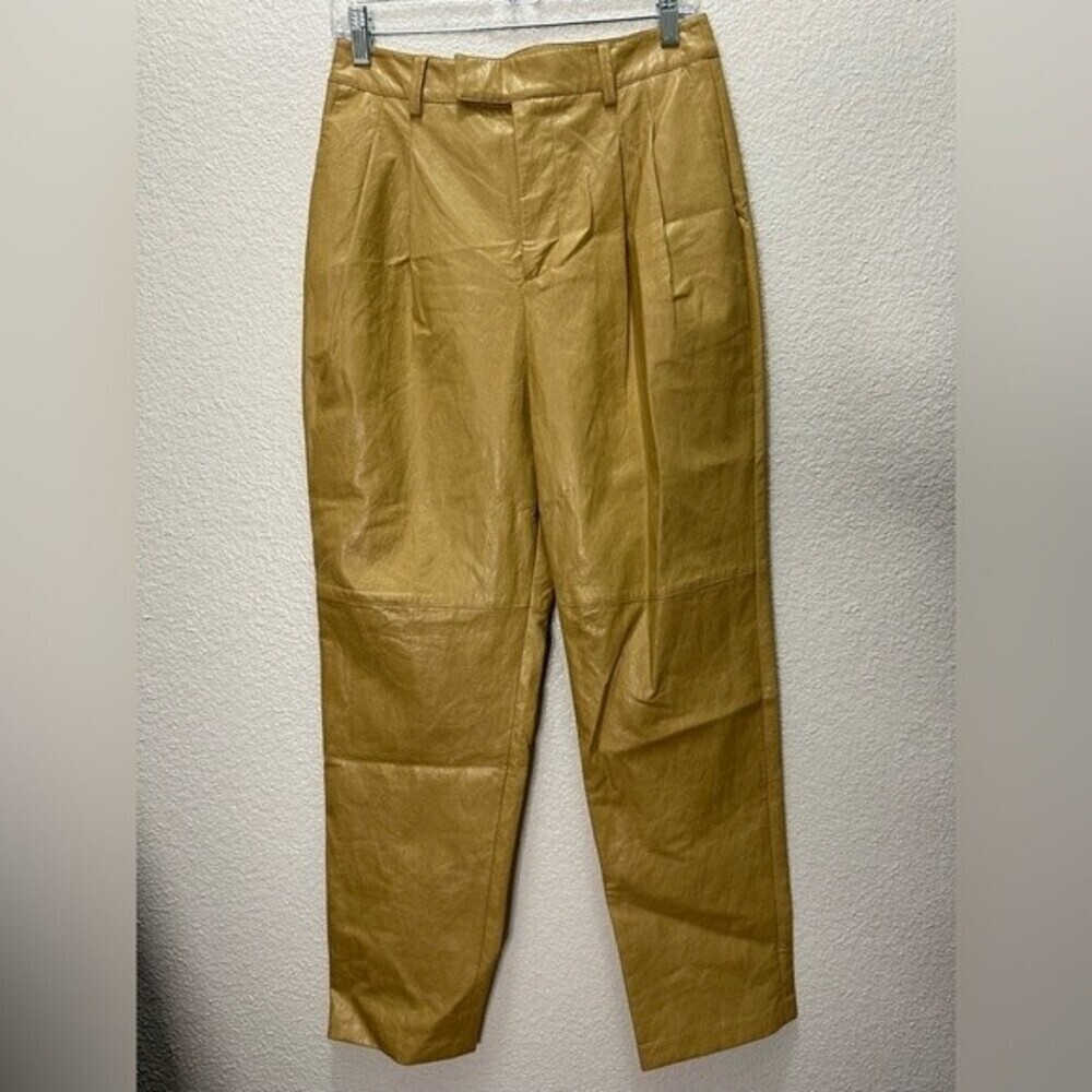 RAILS JO VEGAN LEATHER PANTS IN CAFE WOMEN'S SIZE 4 - Picture 2 of 7